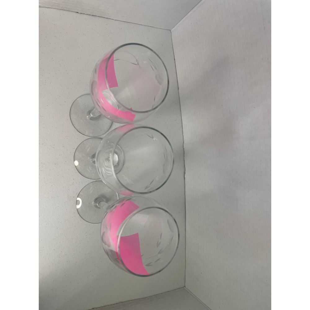 Vintage Princess House 3 Tulip Champagne Flutes Etched HeritageGlasses 7 3/4" - Picture 3 of 4